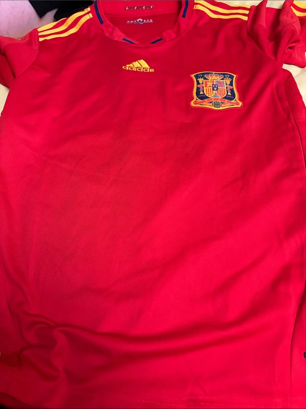 Signed Pedro adidas Red mens Spain Soccer Jersey purchased at Fanatics fest